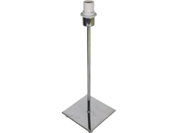 Base para Lámpara de Mesa Pic Cuadrado 1Xe14 C.13Xl.13Xalt.40Cm Cromado FERRIMEX