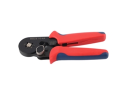 Mini herramienta de crimpado industrial con trinquete autoajustable HSC8 104A, mejorada para cables y terminales.