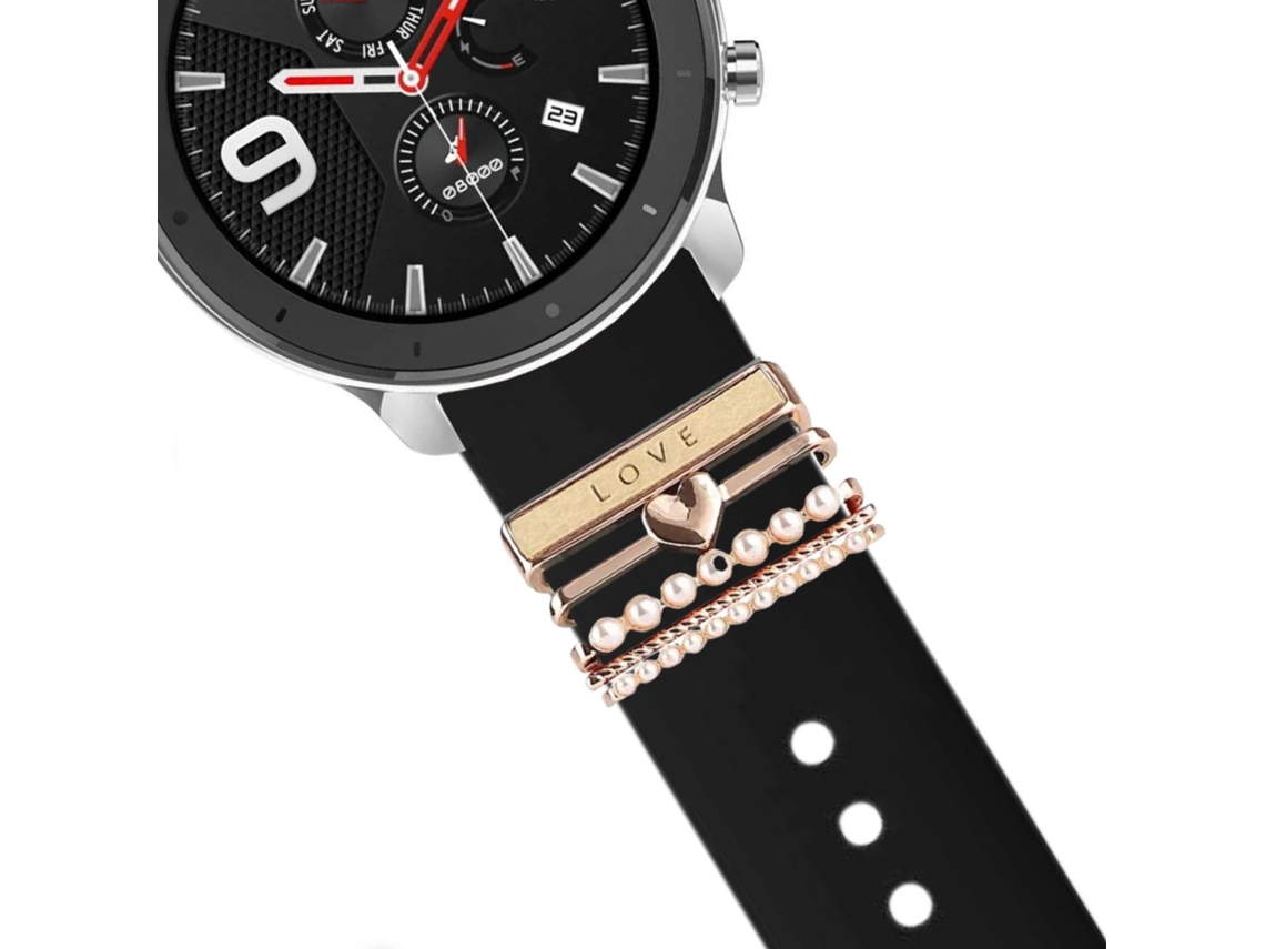 Correa Amazfit Gts 4 Mini Pulsera con Adorno Love Negro