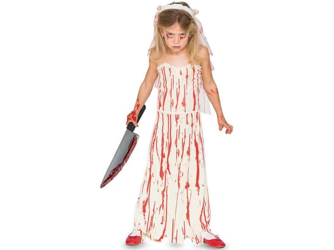 Disfraz de Niña DISFRAZZES Novia Sangrienta (Talla: 10 a 12 años)