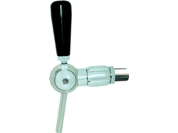 Grifo de bola para bebidas calientes y frío con compensador cromo anchura nominal 7 mm rosca 5/8 сonexión roscada de 30 mm ICH-ZAPFE