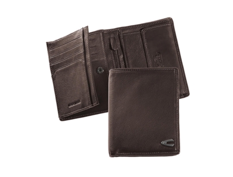 Billetera Vertical Activa De Camello Con Soporte De Vegas Marrón