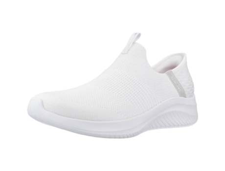 Zapatos de Mujer SKECHERS Slipins Ultra Flex Cozy Tecido Blanco (40)