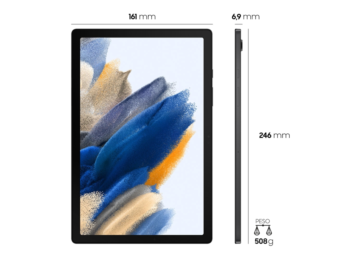 samsung galaxy tab a8 sm-x200 32 gb 26,7 cm 10,5'' tigre 3 gb wifi 5 802.11ac android 11 gris