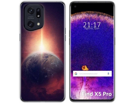 Carcasa para Oppo Find X5 Pro 5G TUMUNDOSMARTPHONE Dibujos Tierra Multicolor