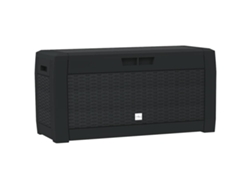Maison Exclusive - Caja Almacenaje De Jardín Polipropileno Antracita 119x48x60 Cm