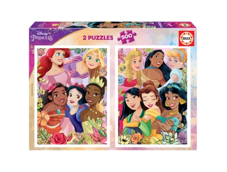 Puzzle EDUCA Disney Princess 19253 (Edad Mínima: 10 años - 2 x 500 Piezas)