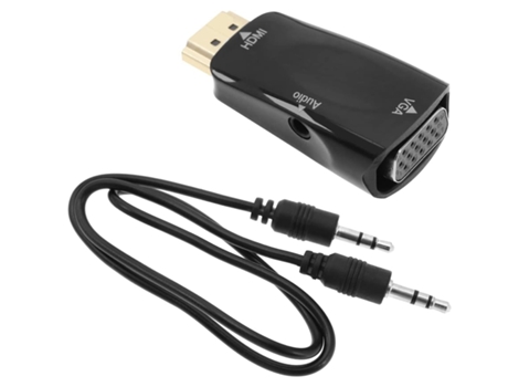 Adaptador Hdmi A Vga Adaptador Hdmi Macho A Vga Hembra Negro