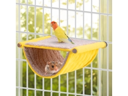 2026-hamaca De Invierno Cálida De Doble Uso Para Hammsters, Loros Y Otros Animales Pequeños (amarillo)