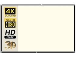 Pantalla De Proyección Portátil Para Películas, Pantalla De Proyección Con Cuadrícula Blanca, Antirreflejos,