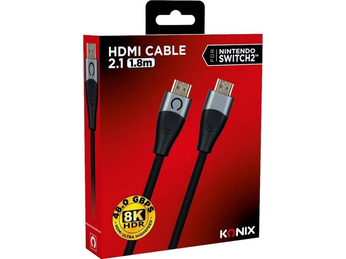 Cable HDMI 2.1 KONIX Nintendo Switch 2