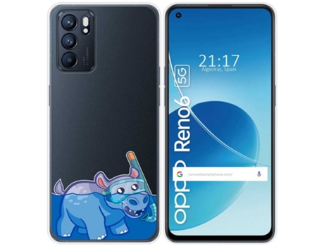 Carcasa Oppo Reno 6 5G TUMUNDOSMARTPHONE Dibujos Transparente