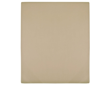 Sábana bajera jersey algodón gris taupe 160x200 cm MAISON EXCLUSIVE