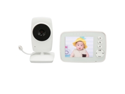 Monitor Para Bebés Con Cámara Y Audio Hd 1080p, Visión Nocturna, Comunicación Bidireccional, Inalámbrico, Enchufe Europeo De 8,1 Cm (3,2 Pulgadas).