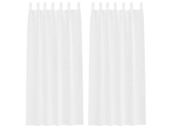 Maison Exclusive - Cortina De Voilé Con Cortinas 2 Pcs 225 X 140 Cm Poliéster