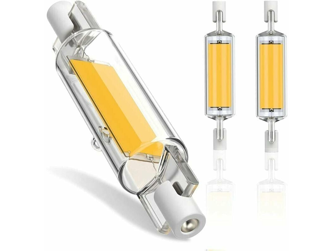 MEOIRUERY Bulbo LED de alto rendimiento para reemplazo de halógeno, Fuente de luz Magic R7S 78 mm 10W, Floodlight de doble extremo para electrodomésticos, ahorr