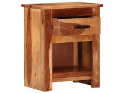 Mesita de Noche 40X30X50 Cm Madera de Sheesham Maciza