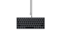 Teclado SATECHI Aluminio,Negro