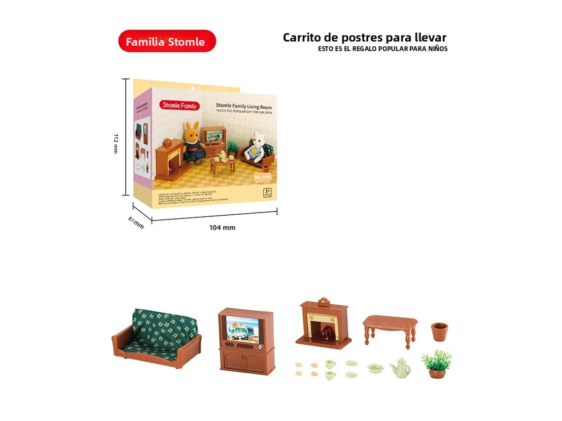 Autobús escolar con animales del bosque para excursiones, bricolaje, muebles de simulación, juguete para niñas. Mdug