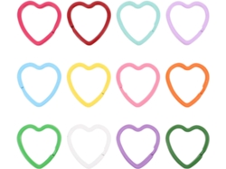 30 Piezas De Llaveros Con Forma De Corazón, Conectores Para Llaveros, Cierres De Corazón, Joyería Y Pasatiempos.