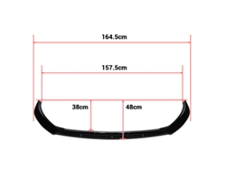 Kit De Carrocería De Parachoques Delantero, Difusor Inferior Y Alerón Divisor En Negro Brillante Para Seat Ibiza Mk5 Standard/fr 2018-2024+