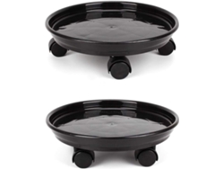 VVJIJILLY Conj. 2 Suportes Com Rodas Para Vasos, Interior/exterior.