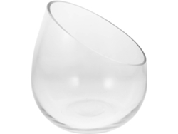 Jarrón Oblicuo De Vidrio Transparente Grueso, Maceta Hidropónica Delicada Y Duradera Para