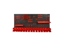 Organizador de pared con cajas apilables y sistema de almacenamiento Tekmaquinas