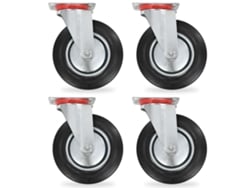 vidaXL Ruedas giratorias 4 unidades 200 mm