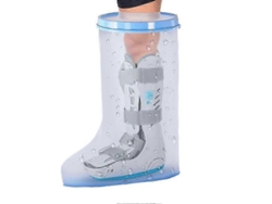 Protector De Yeso Para Pierna Ancho Impermeable Con Suela Antideslizante Para Ducha Talla Grande Como Se Muestra