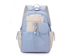 Mochila azul de viaje para mujer / Mochila escolar para estudiantes