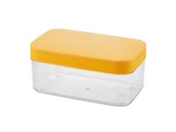 Bandeja de hielo con tapa, fácil de liberar, caja de almacenamiento de hielo de silicona KOFIHETY