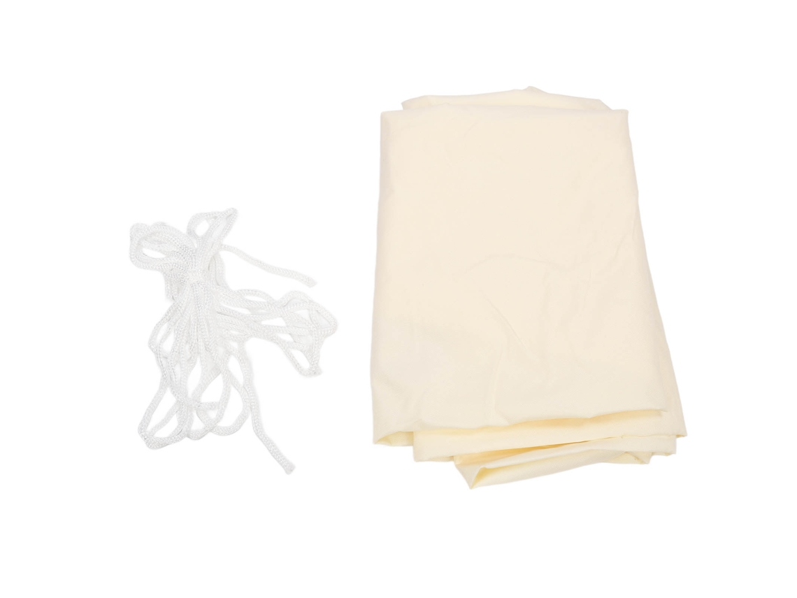 Toldo Triangular Impermeable Con Protección Uv Del 90% Para Patio Y Jardín, Color Blanco Lechoso.