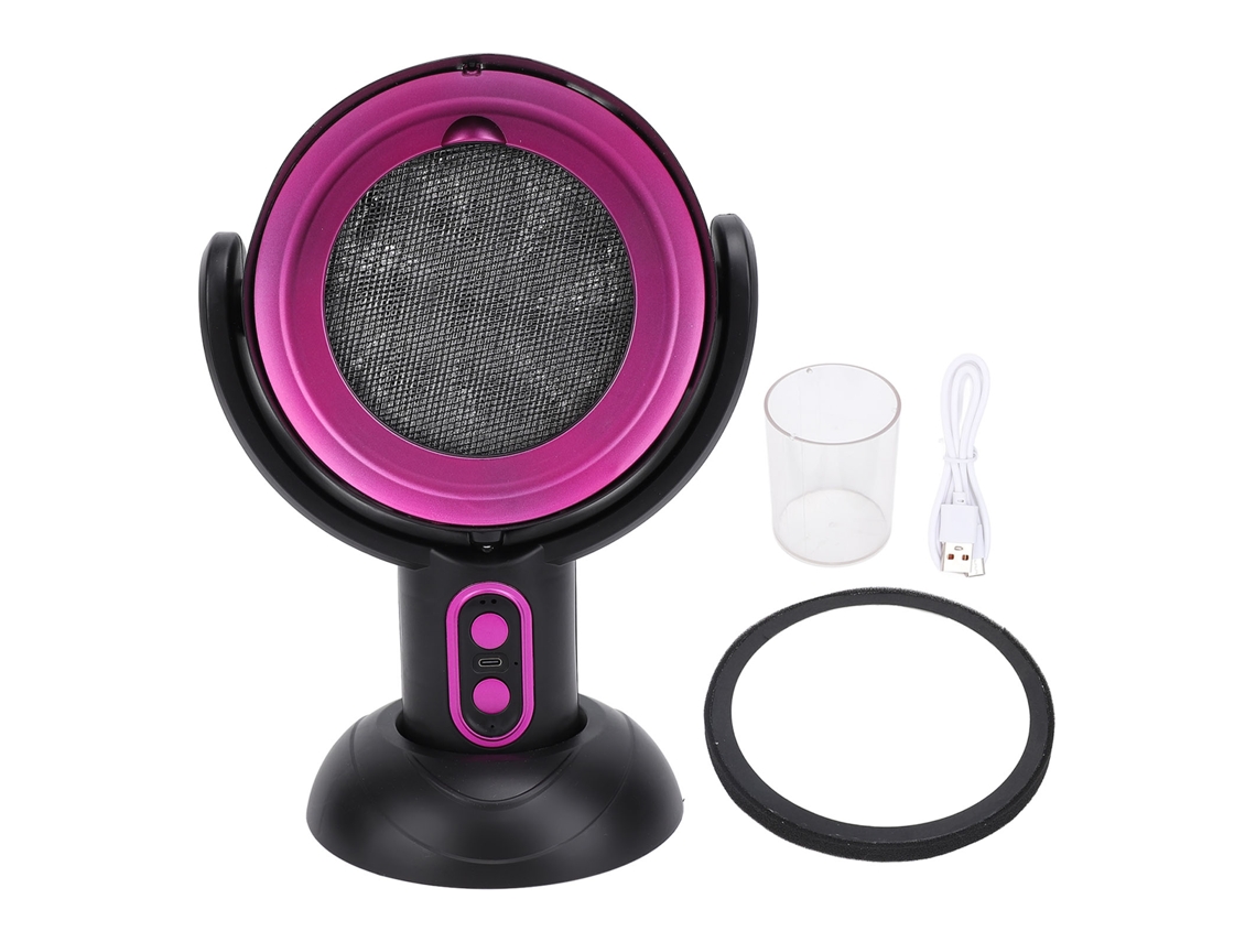 Campana Extractora De Mesa Portátil Recargable Con Iones Negativos, 2 Velocidades, Filtro Morado Desmontable