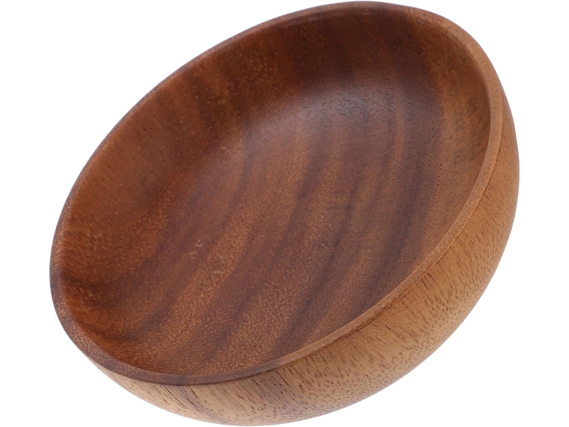 Plato redondo de madera para servir, versátil para condimentos y salsas Chaberlu