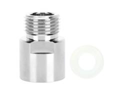 Adaptador De Cilindro De Co2 Con Rosca Hembra Tr21-4 A Rosca Macho Cga320 Para Máquina De Refrigeración.