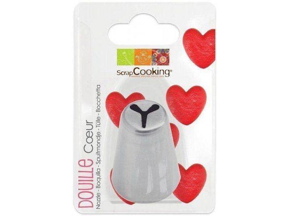 Boquilla Pastelera SCRAPCOOKING Corazón (Acero)