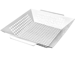 Plancha De Barbacoa De Acero Inoxidable Con Orificios De Drenaje De 20 Cm, Sartén Para