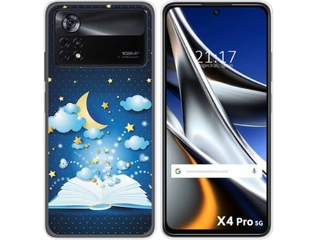 Carcasa para Xiaomi Poco X4 Pro 5G TUMUNDOSMARTPHONE Dibujos Libro Cuentos Multicolor