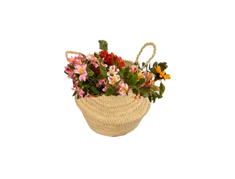 Cesta de Mimbre Cubremaceta – Canasta Multiusos Decorativa para Plantas e Almacenaje Grande