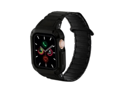 Correa de silicona para Apple Watch con cierre magnético inverso y cubierta de TPU integrada FWINL (46 x 44 mm)