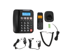 Teléfono con pantalla de 2 pulgadas y contestador automático.