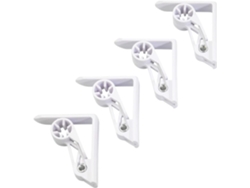 Pinzas para mantel, con mecanismo de resorte, plástico/aluminio, blancas ZYBLSSBB