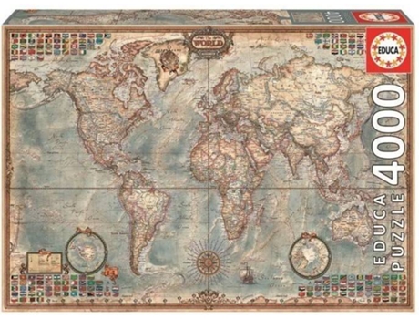 PUZZLE 4000PÇS MAPAMUNDI