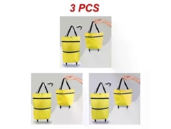 Bolsa de compras plegable, carrito con ruedas, organizador de verduras, portátil. GOKOCO