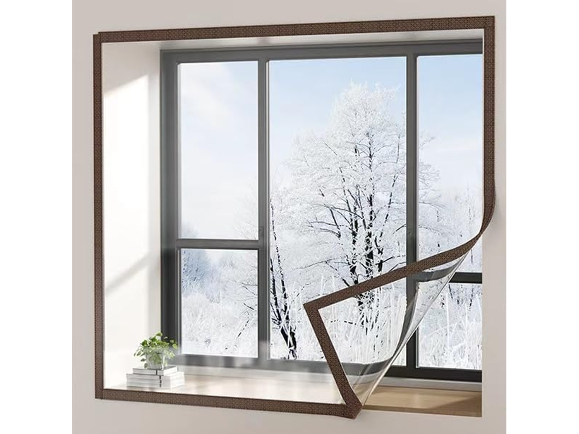 Lámina Aislante Transparente Para Ventanas, Kit De Aislamiento Ventanas Invierno, Kits Reutilizables, Alta ...