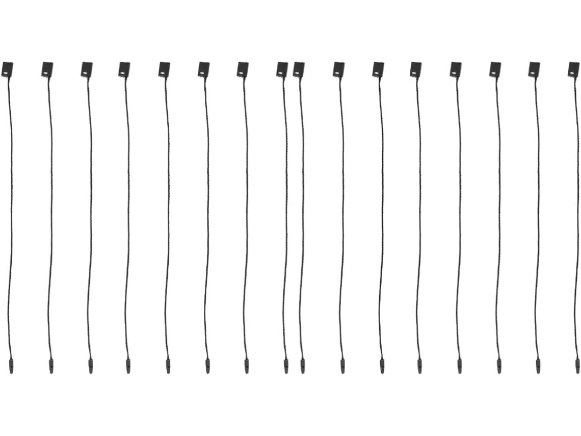 Nuobesty Juego De 2 Cuerdas De Plástico Negro Ligeras Para Colgar En Taquillas, Fáciles De Usar.