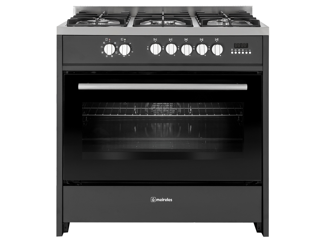 Cocina MEIRELES E 911 BL (121 L - Gas Butano-propano - Negro)