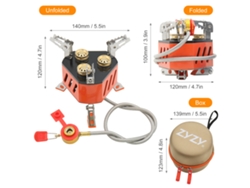 Hornilla Plegable De Camping Con 3 Núcleos, 13800w, Para Pesca, Senderismo, Viajes Y Acampada.