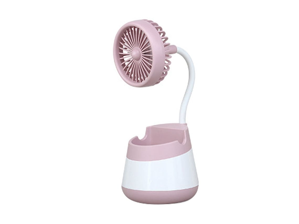 Ventilador portátil con soporte para bolígrafo y almacenamiento